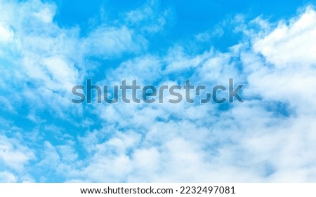 Sky panorama. Blue cloudy sky panorama. Panoramic Blue sky and white clouds. fluffy cloud in blue sky background. high resolution