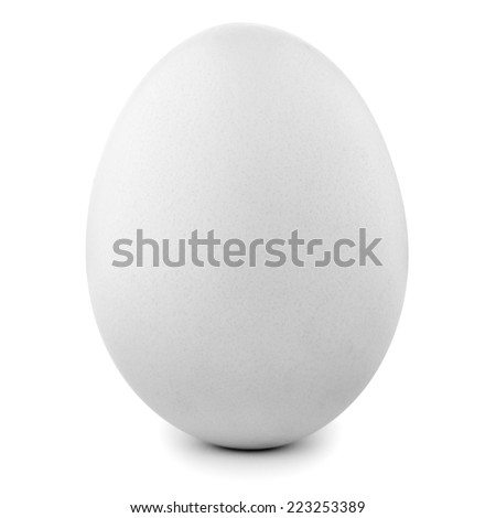 White egg isolated   Royalty-Free Stock Photo #223253389