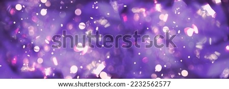 Trendy very peri purple blue colored backdrop. Blurred glittered background. Perfect for designers.