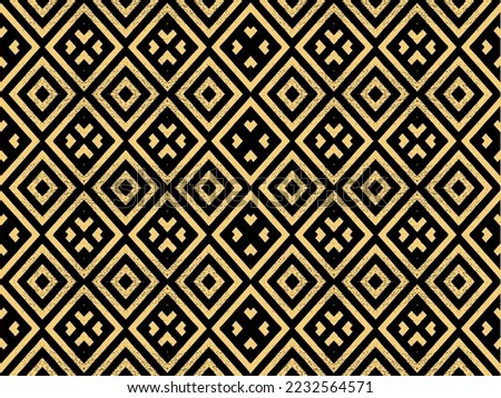 Gold abstract seamless pattern, Geometric pattern, Traditional Pattern, Ethnic repeated, for fashion designers, Home decorating, wallpaper or fabric texture