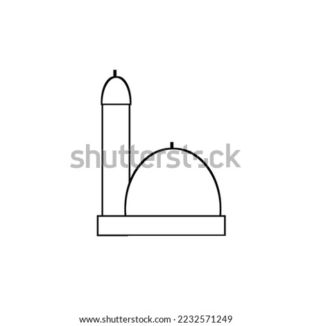 Islamic mosque icon can be used for vector, coreldraw, photoshop