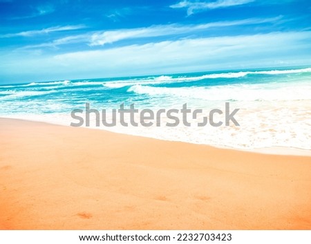 sea ​​sand sky and summer day