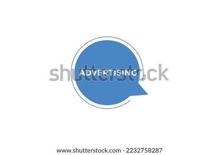 Advertising button. web banner template Vector Illustration