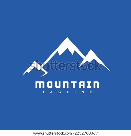 Mountain Logo Business Template Blue 