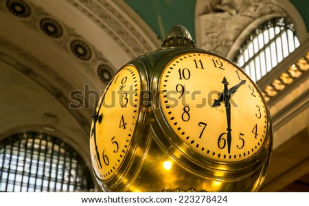 grand central station clock Royalty-Free Stock Photo #223278424