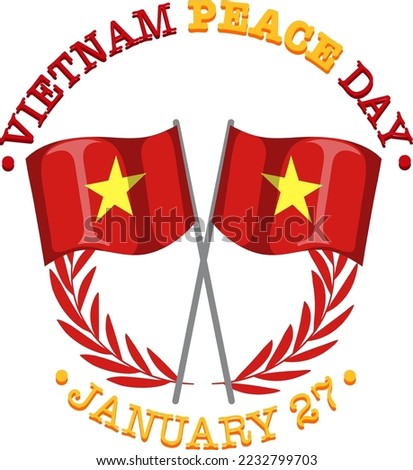 Vietnam Peace Day Banner Design illustration