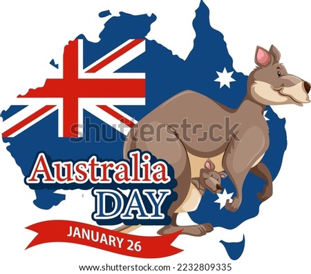 Happy Australia Day Banner illustration