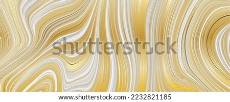 Abstract marble golden liquid texture design. Vector background. 