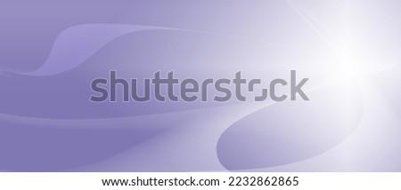 Abstract purple background with white light lines. Various curves according to the imagination of movement. With copy space.