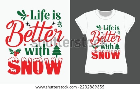 Christmas SVG cut files Design. Christmas Typography T-shirt Design. Christmas SVG t-shirt design.