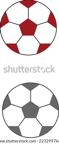 football vector with monochromatic and colored versions suitable for many uses