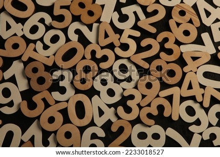 Background of numbers. from zero to nine. Numbers texture. Finance data concept. Mathematic. Seamless pattern with numbers. financial crisis concept.
