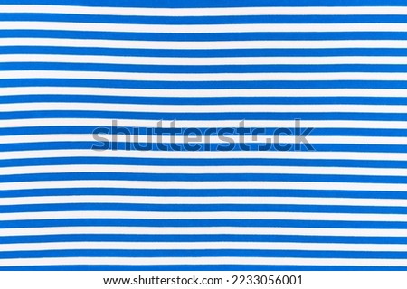 Vintage Color Fabric Abstract Line Pattern Stripe Textile Horizontal Blue White Texture Background Style Material Design. Royalty-Free Stock Photo #2233056001
