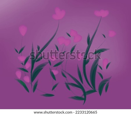 brush flower background for wallpaper and theme