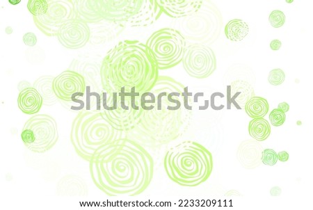 Light Green, Yellow vector natural backdrop with roses. An elegant bright illustration with flowers. Brand new design for your business.