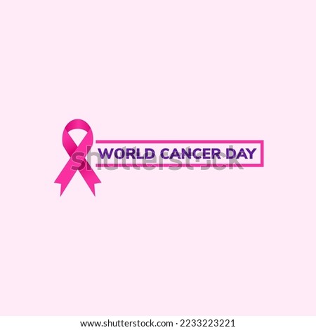 world cancer day icon design