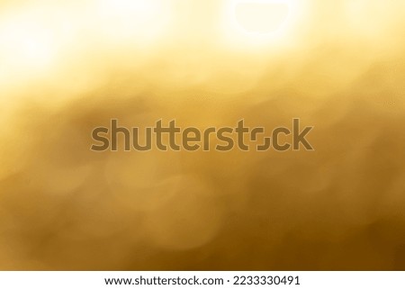 Gold bokeh background for decorate in celebration or festival with copy space
