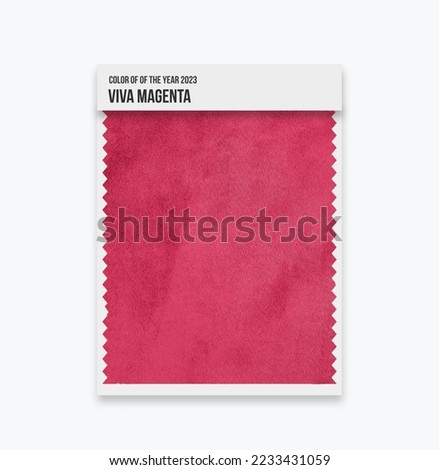 texture material fabric viva magenta color background Royalty-Free Stock Photo #2233431059
