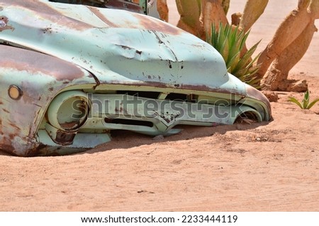 Old Cars in Desert of Solitaire Namibia Africa Royalty-Free Stock Photo #2233444119