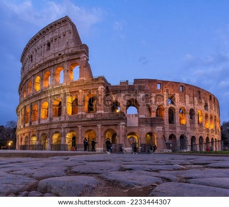 Photos of the Roman Colosseum located in the city of Rome. One of the 7 wonders of the world.