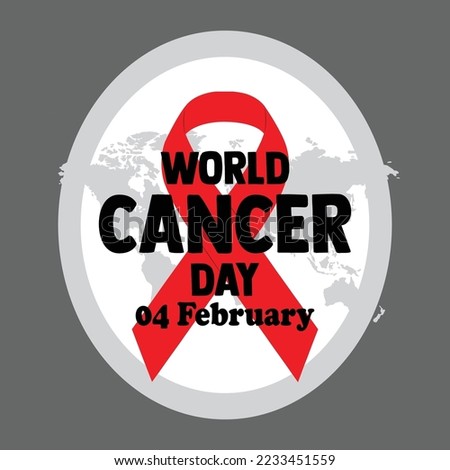 World Cancer Day 04 Februaury,Illustration design