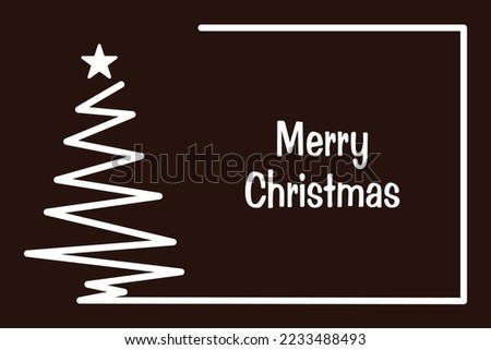 abstract christmas tree greeting card