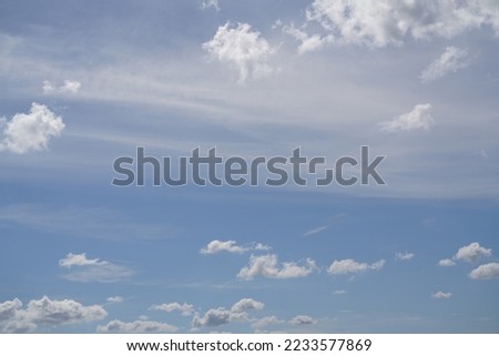 Beautiful cloudscape and blue sky