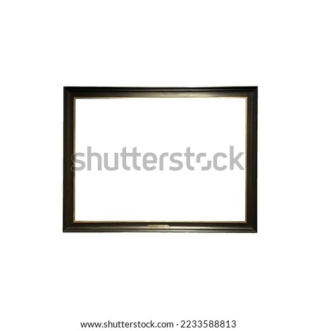 Home decor and interior design, antique art gallery frame isolated on white background, furniture and decoration detail