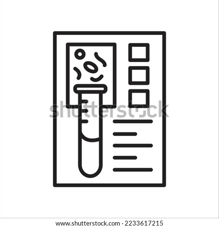Laboratory article icon with test tube symbol. vector illustrator - Eps 10