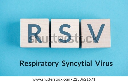 RSV, respiratory syncytial virus, human orthopneumovirus, contagious child disease Royalty-Free Stock Photo #2233621571