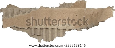 Torn cardboard textures, a piece of cardboard papers