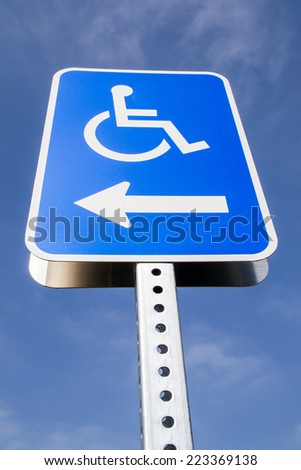 The disabled street sign.
