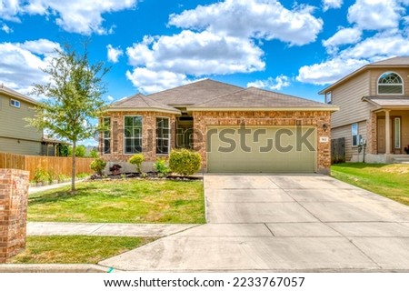 A family home with a yard