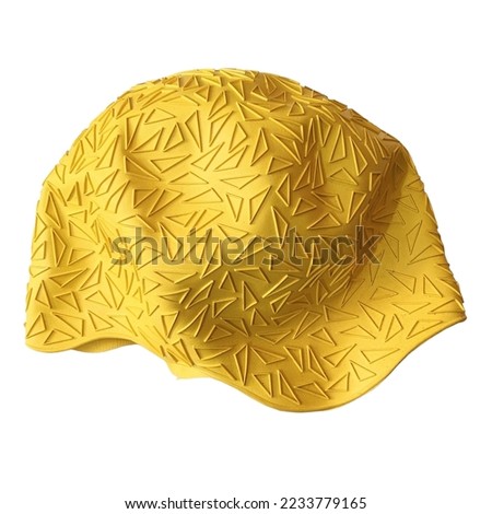 Vintage yellow rubber swimming cap Royalty-Free Stock Photo #2233779165