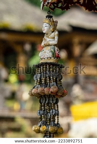 hanging statue in a temple bali