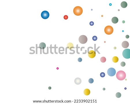 colorful circles on a white background