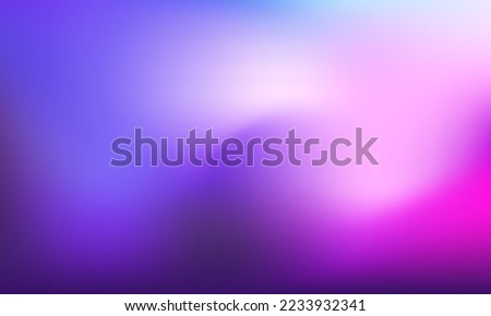 Blurred gradient background. Abstract color mix. Blending saturated purple neon shades. Modern design template for posters, ad banners, brochures, flyers, covers, websites. Vector image Royalty-Free Stock Photo #2233932341