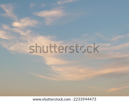 clouds at sunset in the sky