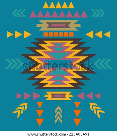 Colorful navajo pattern
