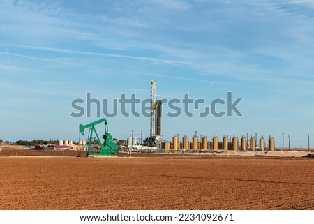 Permian Basin oil and gas exploration  Royalty-Free Stock Photo #2234092671