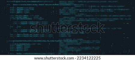 Programming console with dark background. Coding vector Illustration Royalty-Free Stock Photo #2234122225