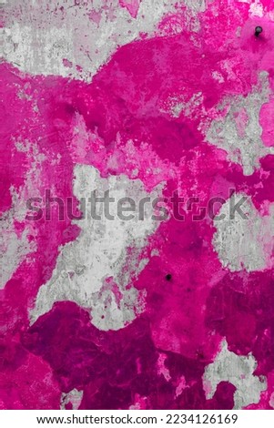 Old concrete wall fragment, painted stucco shabby texture background