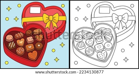 Valentines Day Chocolate Heart Illustration