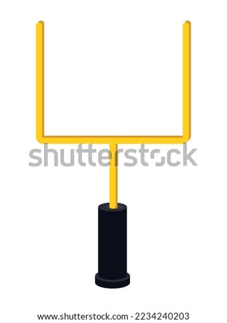 american football goal post icon isolated