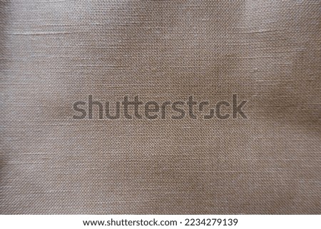 Backdrop - simple dark brown hemp and cotton fabric