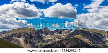 Clouds Resting over the Rocky Mountains, Rocky Mountain National Park, Colorado Royalty-Free Stock Photo #2234298247