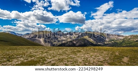Clouds Resting over the Rocky Mountains, Rocky Mountain National Park, Colorado Royalty-Free Stock Photo #2234298249