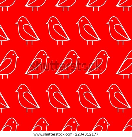 bird vector icon isolated on red background, vector illustration, wallpaper background