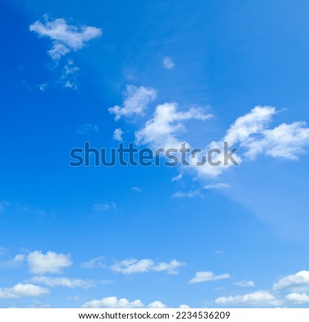 Blue sky with beautiful natural white clouds.