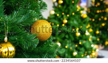 Christmas ball tree decoration, Christmas background